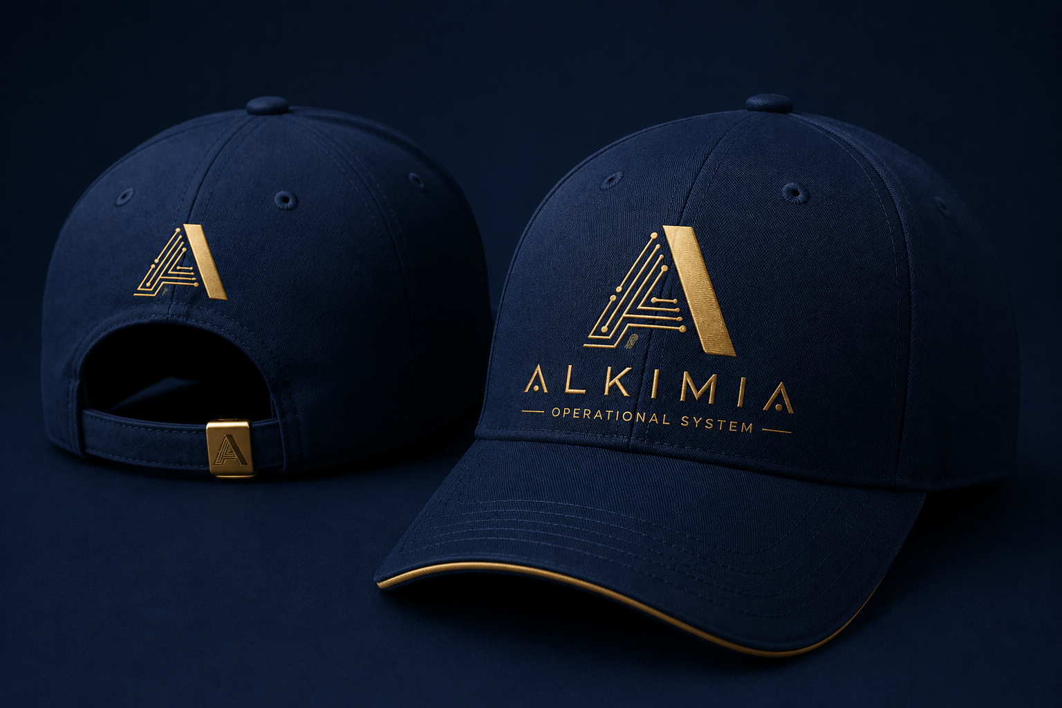Mockup de boné Alkimia